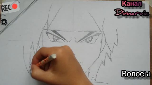 РИСУЕМ АНИМЕ SASUKE ЛИЦО ПОЭТАПНО смотреть онлайн