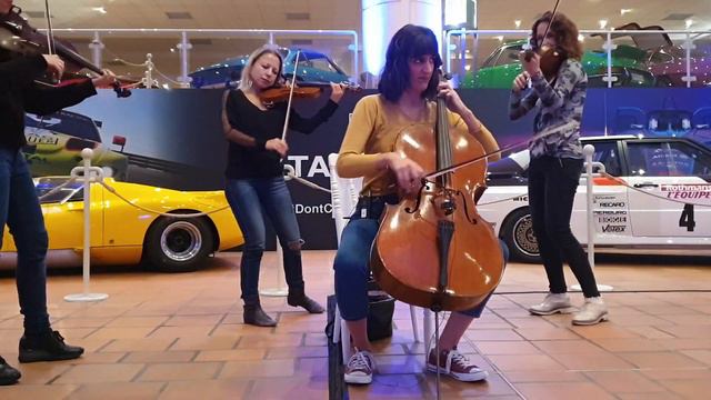 Tones and I - DANCE MONKEY (string quartet cover live) смотреть онлайн