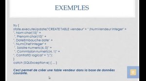 Java : JDBC 3 : Traitement des Requetes SQL :L'Interface Statement