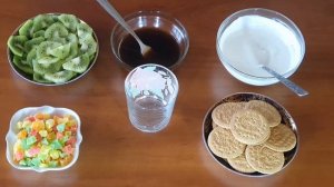 СМЕТАННЫЙ ДЕСЕРТ С ФРУКТАМИ за 5 минут. БЫСТРЕЕ НЕКУДА. Нежный и вкусный ДЕСЕРТ