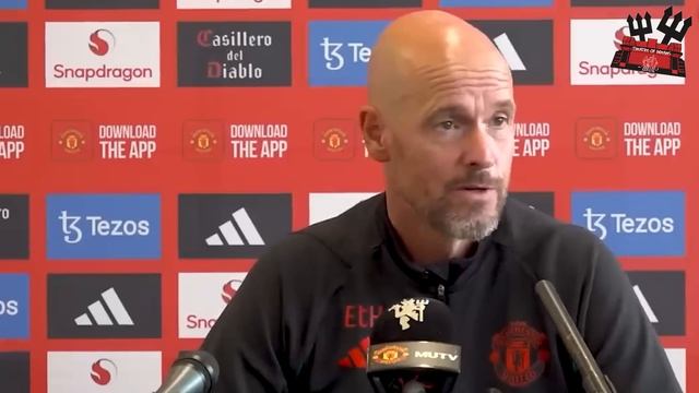 Предматчевая пресс конференция Эрика тен Хага ? Манчестер Юнайтед - Рексхэм / Турне, США смотреть онлайн