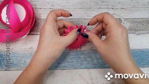 Как же я забыла 🙂 Бантики из репсовых лент 2,5 см Бантики Канзаши своими руками