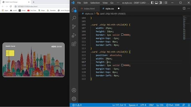 Credit Card Design Using HTML CSS | How To Make A Credit Card _ HTML AND CSS смотреть онлайн