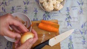 Diet Table No. 5 Cauliflower and chicken puree soup\Диета Стол №5 суп-пюре из цветной капусты