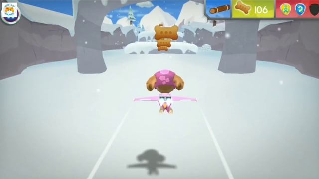 Щенячий патруль щенки спасатели  игра Paw patrol В полет Снежный остров Скай