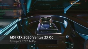 ? MSI GeForce RTX 3050 Ventus 2X OC [Desktop] - Cyberpunk 2077 gameplay benchmarks