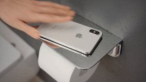 Sensation держатель для туалетной бумаги с полкой