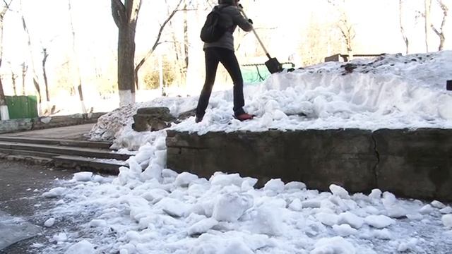 Чиновники на уборке снега: одни увлеклись, другие не задержались смотреть онлайн