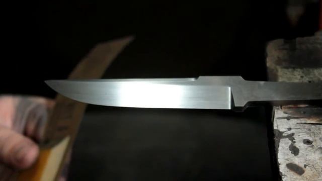 Как сделать нож часть 2 Шлифовка клинка смотреть онлайн