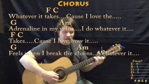 Whatever It Takes (Imagine Dragons) Fingerstyle Guitar Cover Lesson with Chords/Lyrics