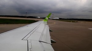 Взлет из Домодедово Embraer 170 S7 Airlines