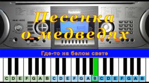 Песня о медведях (cover) | Piano Табы