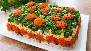 Самый вкусный и красивый Салат на праздничный стол! Всем понравится! Слоеный САЛАТ СО ШПРОТАМИ