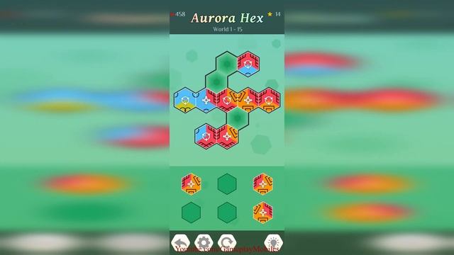 Aurora Hex - Pattern Puzzles - Gameplay Walkthrough - Levels 1-100 смотреть онлайн
