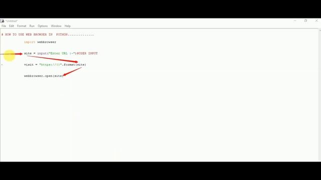 How to use webbrowser modules in python programming(2018)