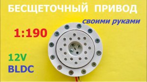 Бесщеточный привод 1:190 / BLDC actuator 1:190