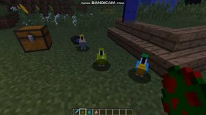 Способности попугаев в Minecraft