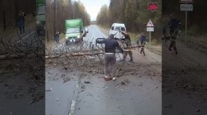 Природа опустила двойной шлагбаум.