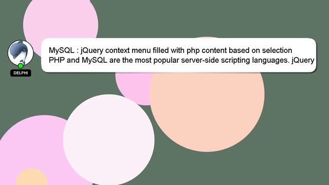 MySQL : jQuery context menu filled with php content based on selection смотреть онлайн