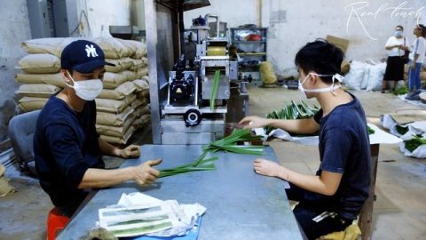 Как производятся искусственные растения в Китае: кусты с листьями Real Touch