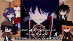 Bsd reacts to Atsushi as Scaramouche ( Part 2)