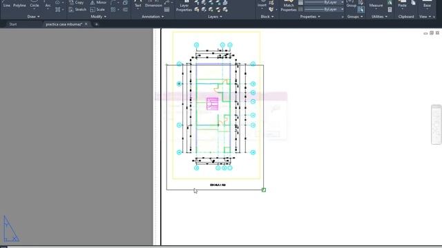 prueba impresión de un plano grande en una hoja tamaño carta escala 1:1 | AutoCAD смотреть онлайн