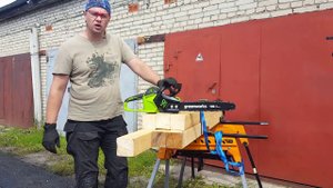 Тест аккумуляторной пилы Greenworks GD40CS18