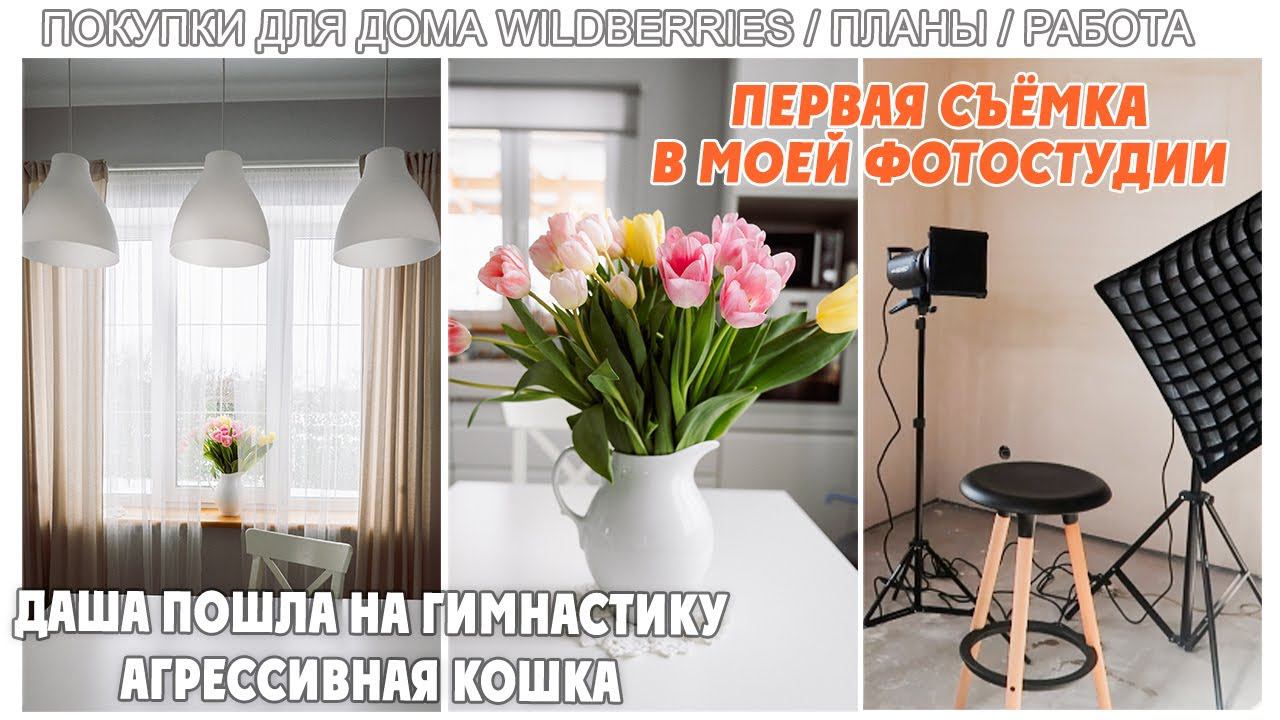 ПЕРВАЯ СЪЁМКА В МОЕЙ СТУДИИ/ КАЗУС С ФОНОМ/ИСПОЛНИЛАСЬ ДАШИНА МЕЧТА /ПОКУПКИ ДЛЯ ДОМА WILDBERRIES смотреть онлайн