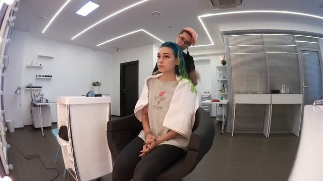 ЦВЕТНОЕ ОКРАШИВАНИЕ ДВУМЯ ЦВЕТАМИ ^___^ ЦВЕТНЫЕ ВОЛОСЫ