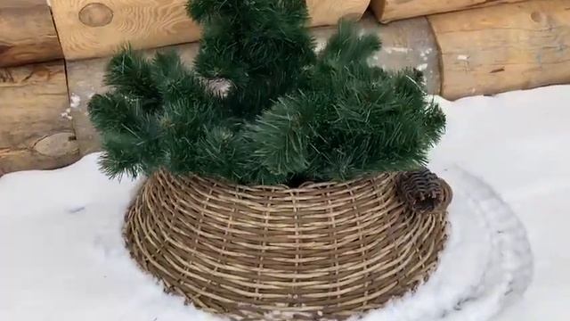 Юбка корзинка для декора ёлочки смотреть онлайн
