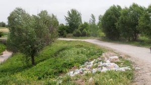 Стихийная свалка. Загрязнение воды с. Кызыл-Октябрь_2