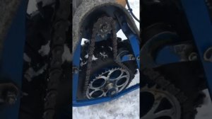 Детский снегокат с мотором