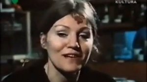 Анна Герман даёт интервью в Польше 1977 год