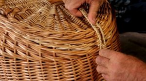 Верёвки из прута ивы, или "тюнинг" корзины с двумя крышками (пикниковой)