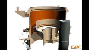 Восстановление конусной посадки главного вала в раме дробилки METSO HP6