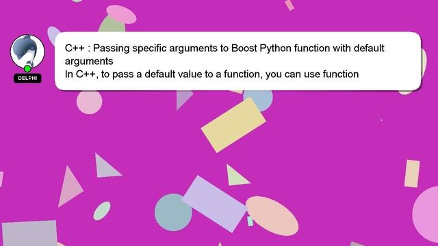 C++ : Passing specific arguments to Boost Python function with default arguments