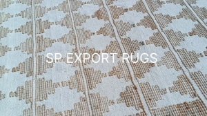 Handwoven Jute and Wool Moroccan Pattern Rug - Eco-Friendly Home Decor - Boho Chic Area Rug