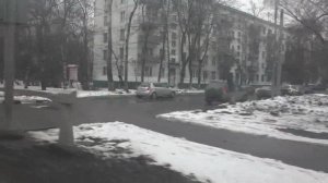 Москва, автобус 217, участок м. Кантемировская - 14-й кв. Ленино-Дачного. Поездка на Икарусе 435