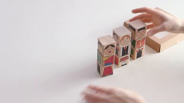 Кубики деревянные дидактические  
