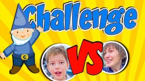 Челлендж Богдан VS мама - кто найдет больше гномов?