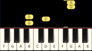 Spooky Scary Skeletons - Halloween - Very Easy and Slow Piano tutorial - Beginner