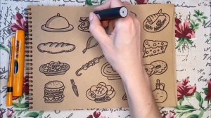 How to draw FOOD l Как рисовать ЕДУ