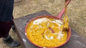 ПРОСТОЙ РЕЦЕПТ ТУРЕЦКОЙ ХАЛВЫ! Азербайджанская Кухня Деревенская Кухня  Рецепты