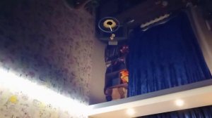 Как повесить люстру на натяжной потолок своими руками. Подключение люстры. Светодиодная люстра.