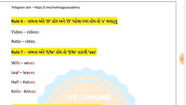 Lecture 3 | Noun - Number (Singular and plural) | English Grammar in Gujarati
