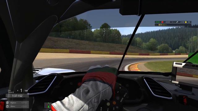 Assetto Corsa setup Ferrari 488 GT3 SPA - hotlap 2:15.928 смотреть онлайн