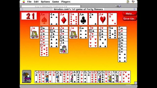 Apple Macintosh Longplay - Eric's Ultimate Solitaire CD - Forty Thieves смотреть онлайн