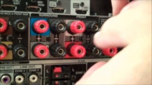 How to make surround sound speaker wire connections to a home theater receiver