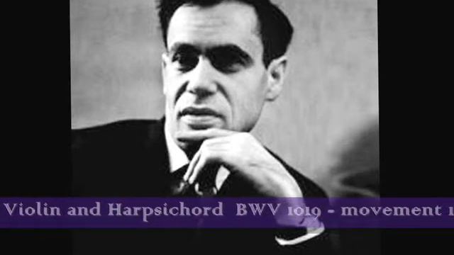 Leonid Kogan plays Bach Sonata for violin and Harpsichord BWV 1019 movement 1, Karl Richter смотреть онлайн
