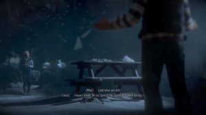 Until Dawn - Jessica hits a bird with a snowball